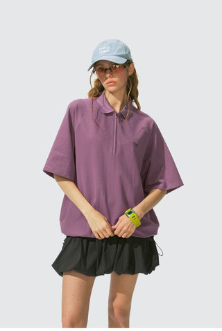 [Monterest] Quick-Dry Half-Zip Polo Shirt