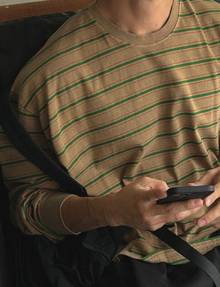 Cass Multi Striped Long Sleeve Tee (2 colors)
