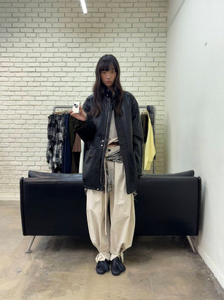 [NeverSeez] Pleated Wide-Leg Pants
