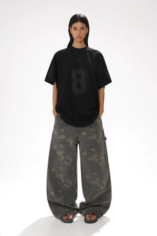 [MASONPRINCE] Combed Cotton No.8 Jersey T-Shirt