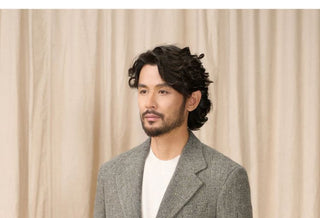 [CULTUM] Wool Blend Herringbone Blazer