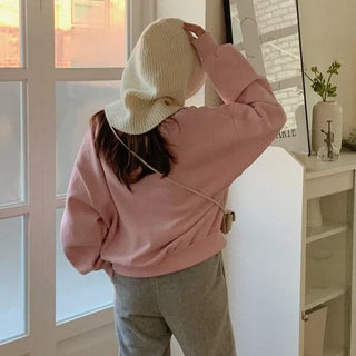 Powdy brushed fleece sweatshirt