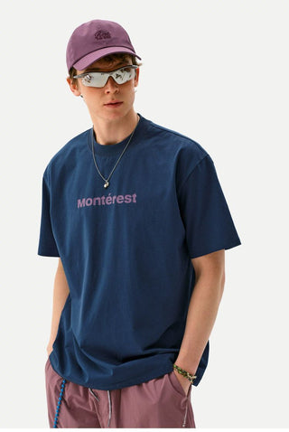 [Monterest] Quick-Dry Antibacterial Logo Crewneck Tee