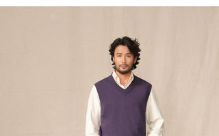 [CULTUM] V-Neck Knit Vest