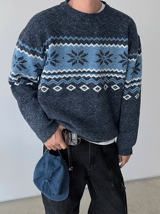 Via Nordic Jacquard Knit