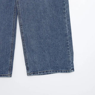 Loose wide denim pants
