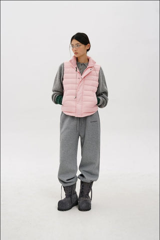[MASONPRINCE] Heavyweight Air Layer Stand Collar Hoodie Set