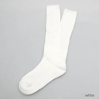 Ribbed long socks