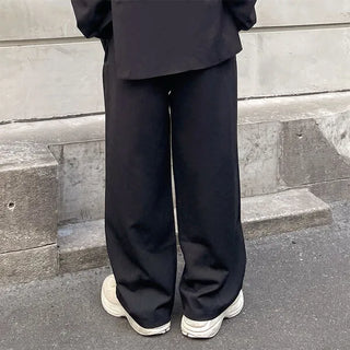 Two-pleat wide slacks