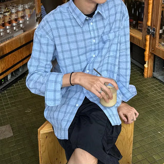 Seersucker overcheck shirt