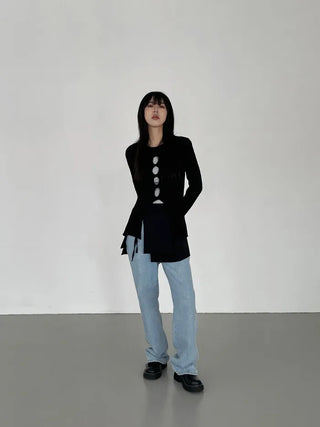layered pleats mini SK (3c)