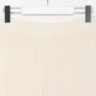 Knit wide-leg pants