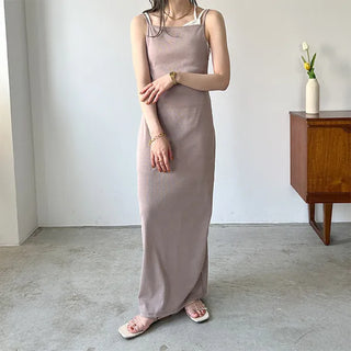 Flat long dress
