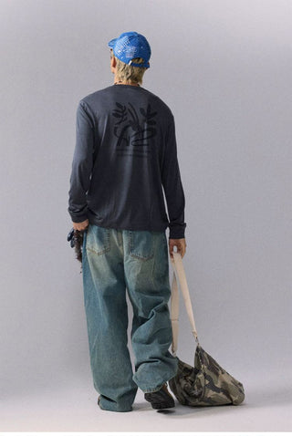 [Monterest] Merino Wool Blend Relaxed Long Sleeve Tee