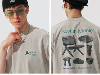 [Monterest] 5A Antibacterial Quick-Dry Outdoor Print Tee