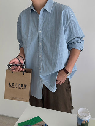 Luel Nylon Pigment Oversized Shirt