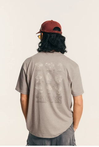 [Monterest] Mushroom Jazz Print Relaxed Tee