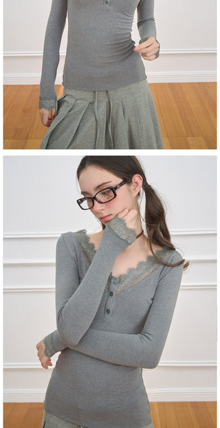 [NECY] V Neck Tops