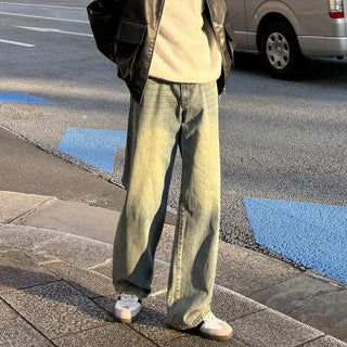 Tinted Washed Denim Pants