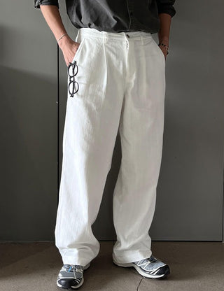 Florida Back-Elastic Denim Pants (2 colors)