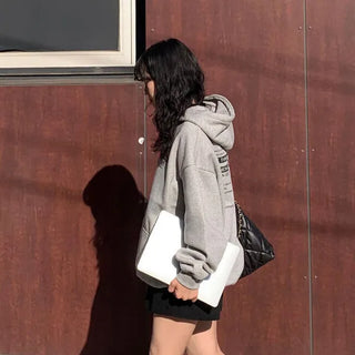 Lettering Hooded T-shirt