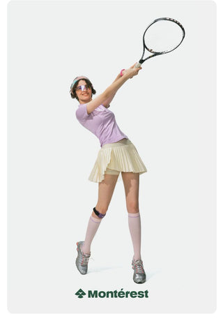 [Monterest] Asymmetric Pleated Tennis Skirt
