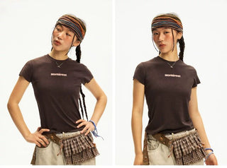 [Monterest] 3A Antibacterial Slim Fit Logo T-Shirt