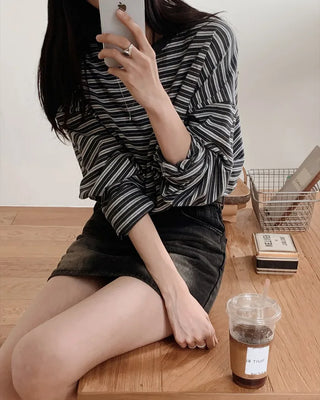 Oversized striped T-shirt