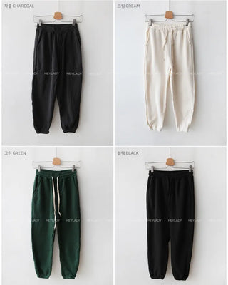 (7 colors) Fleece-lined jogger pants