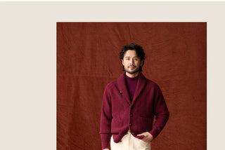[CULTUM] Wool Shawl Collar Cardigan