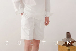 [CULTUM] Cotton Stand Collar Shirt/Shorts