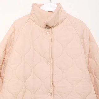 Oversized quilted collar jumper