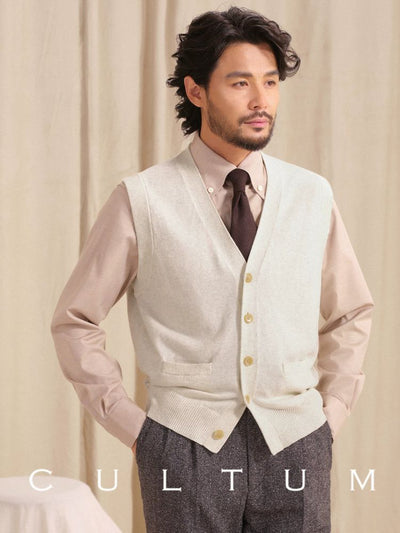 [CULTUM] V-Neck Knit Vest