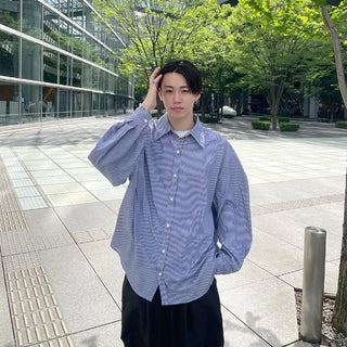 Oversized striped shirt