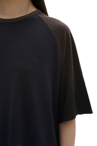 [moromoro2] Ultra Thin Contrast Raglan Sleeve  T-Shirt