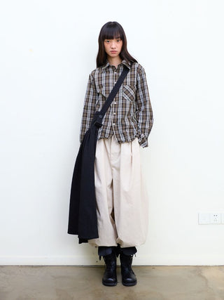 [NeverSeez] Plaid Cotton Shirt