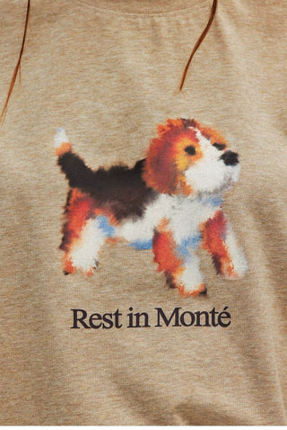 [Monterest] Ink Print Crewneck Cotton T-Shirt