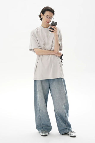 [MASONPRINCE] Combed Cotton No.8 Jersey T-Shirt