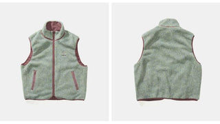 [Monterest] Reversible Fleece Stand Collar Vest