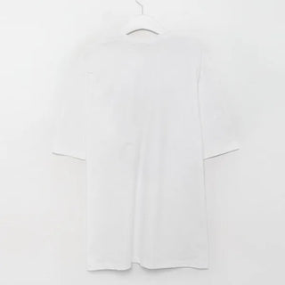 Loose-fitting photo print short-sleeved T-shirt