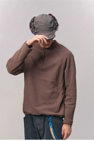 [Monterest] Honeycomb Fleece Half-Zip Pullover