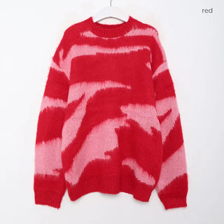 (Unisex) Oversized Zebra Knit