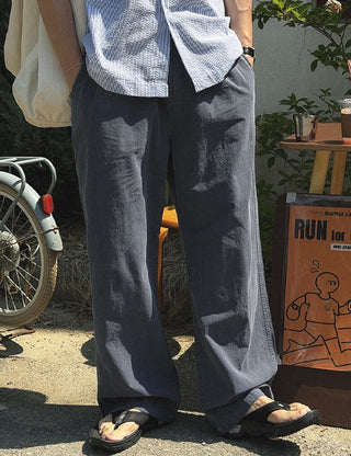 [Summer] Pigment Elastic Waist Long Pants (5 colors)