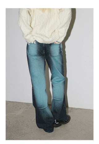 CONP Low-Rise Bootcut Jeans (Blue)