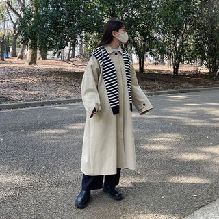 2-way hooded trench coat