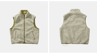 [Monterest] Reversible Fleece Stand Collar Vest