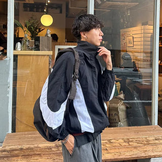 Wave Bicolor Windbreaker
