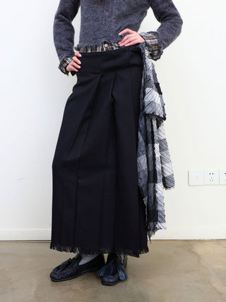 [NeverSeez] Tassel Pleated Skirt