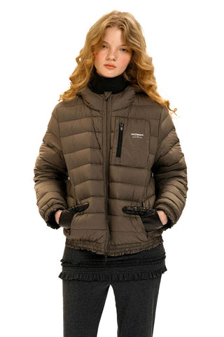 [Moromoro2] Lace Trim Hooded Down Jacket /  Vest
