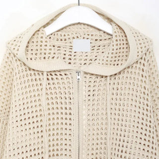 Unisex Mesh Hooded Zip-Up